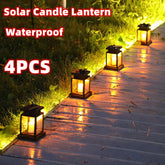 Solar Palace Lantern Garden Lamp Solar LED Candle Light Floor Light-TI00841-Veeddydropshipping